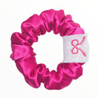 Noir Silk Scrunchie Small