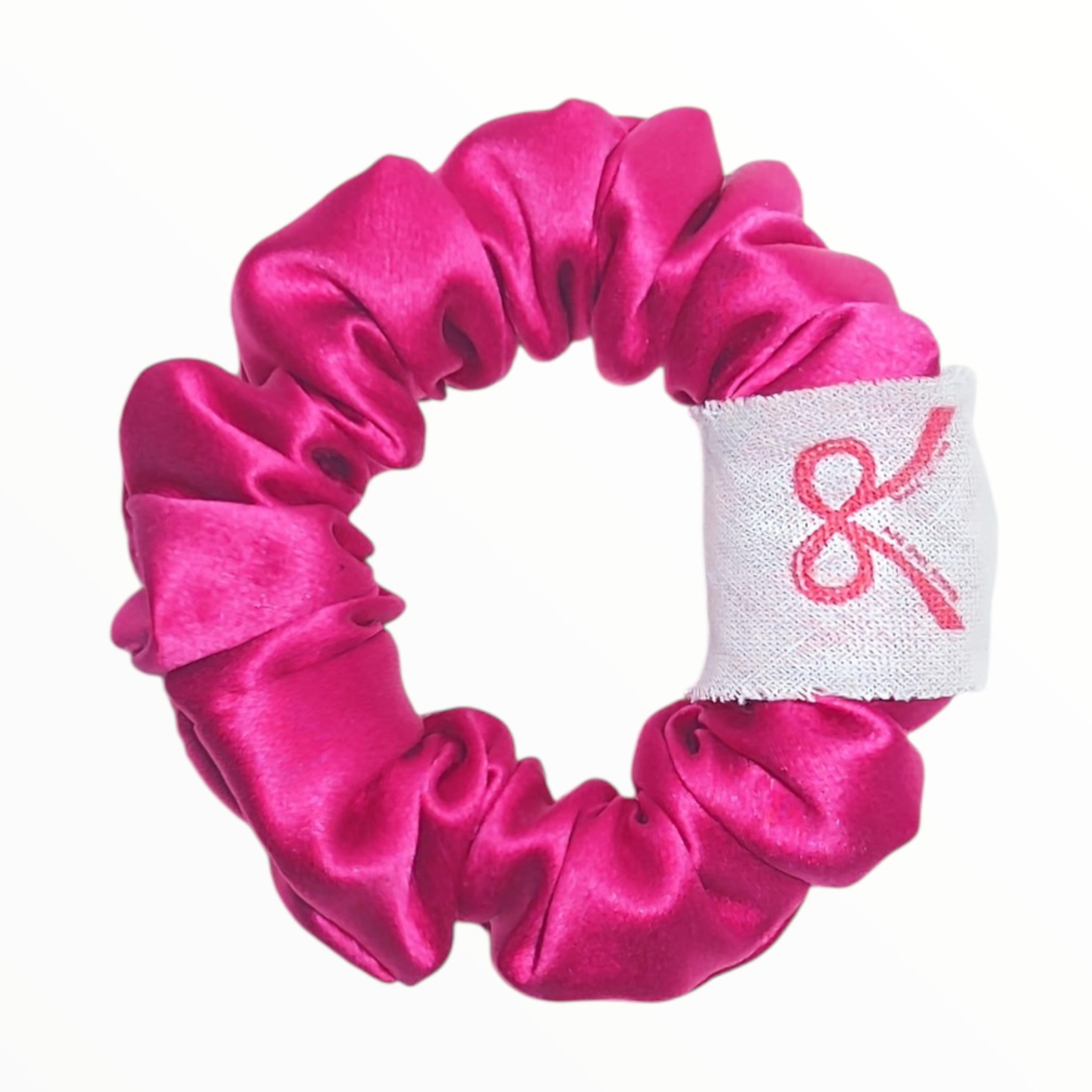 Noir Silk Scrunchie Small