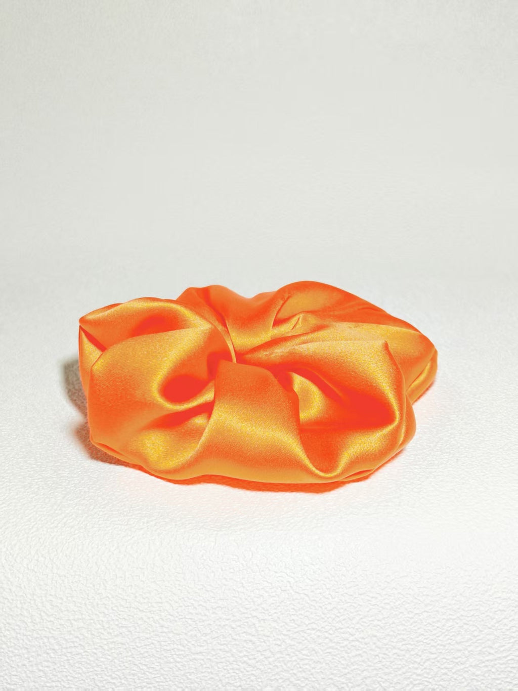 Noir Silk Scrunchie Medium