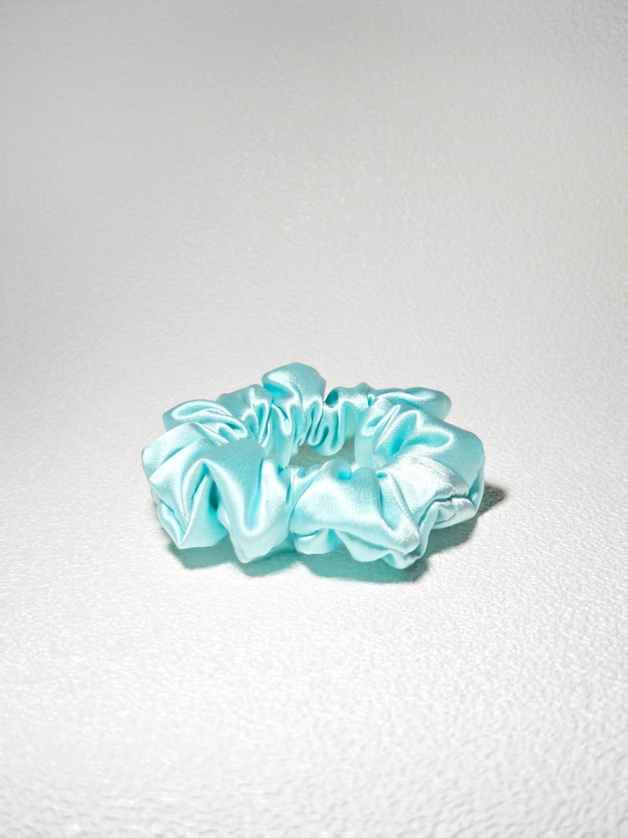 Noir Silk Scrunchie Small