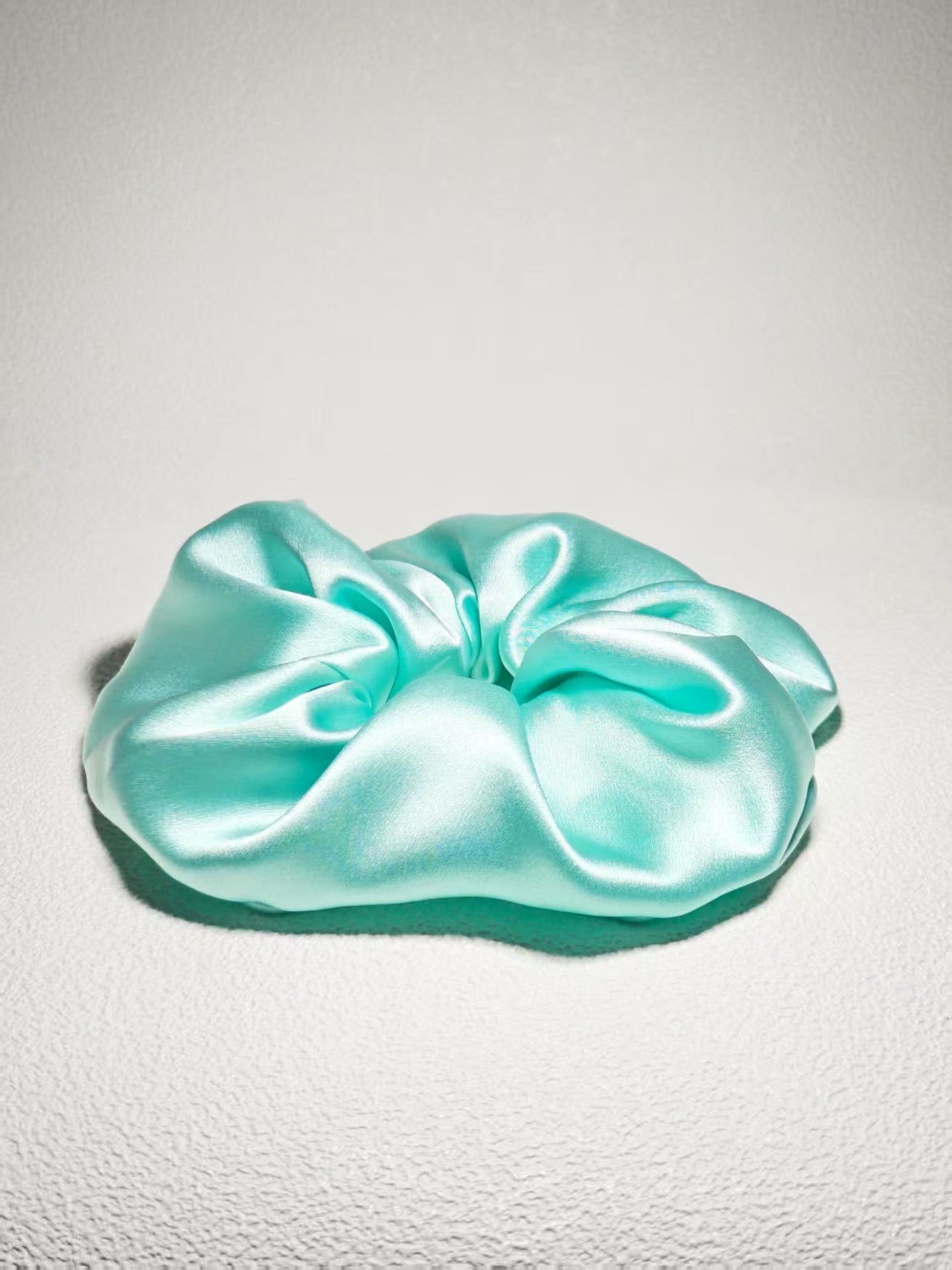 Noir Silk Scrunchie Medium