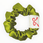 Noir Silk Scrunchie Small