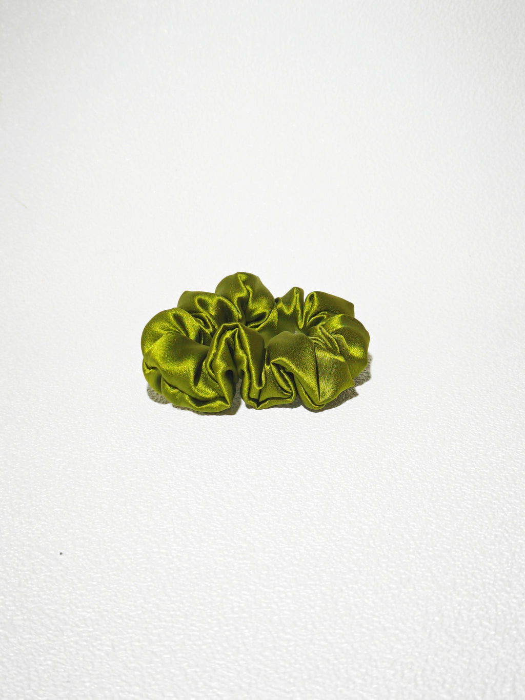 Noir Silk Scrunchie Small