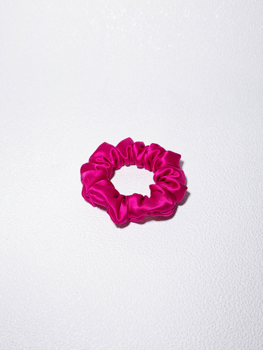 Noir Silk Scrunchie Small