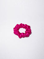 Noir Silk Scrunchie Small
