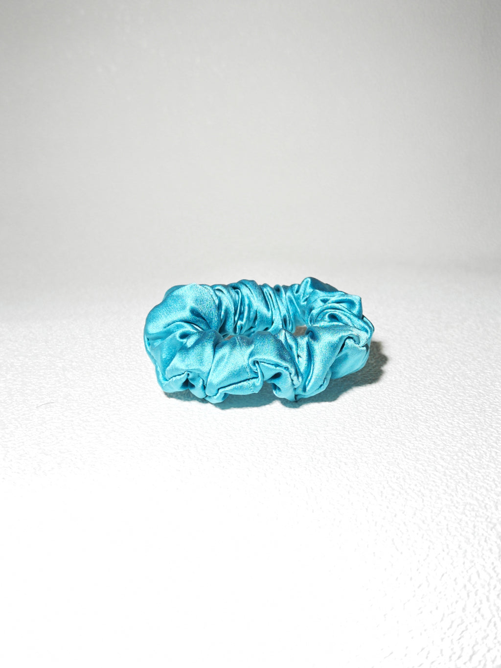 Noir Silk Scrunchie Small