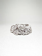 Noir Silk Scrunchie Small