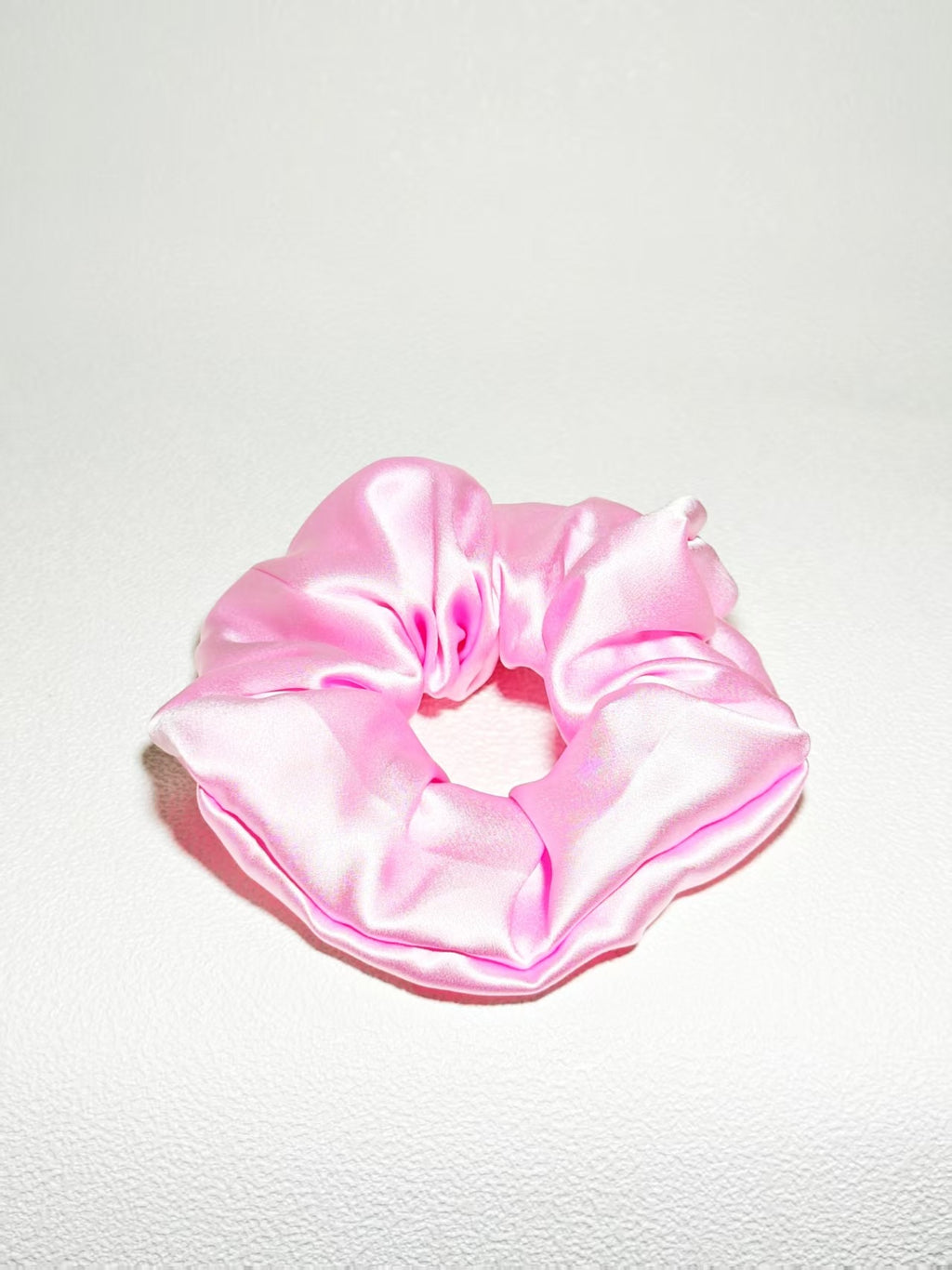 Noir Silk Scrunchie Medium