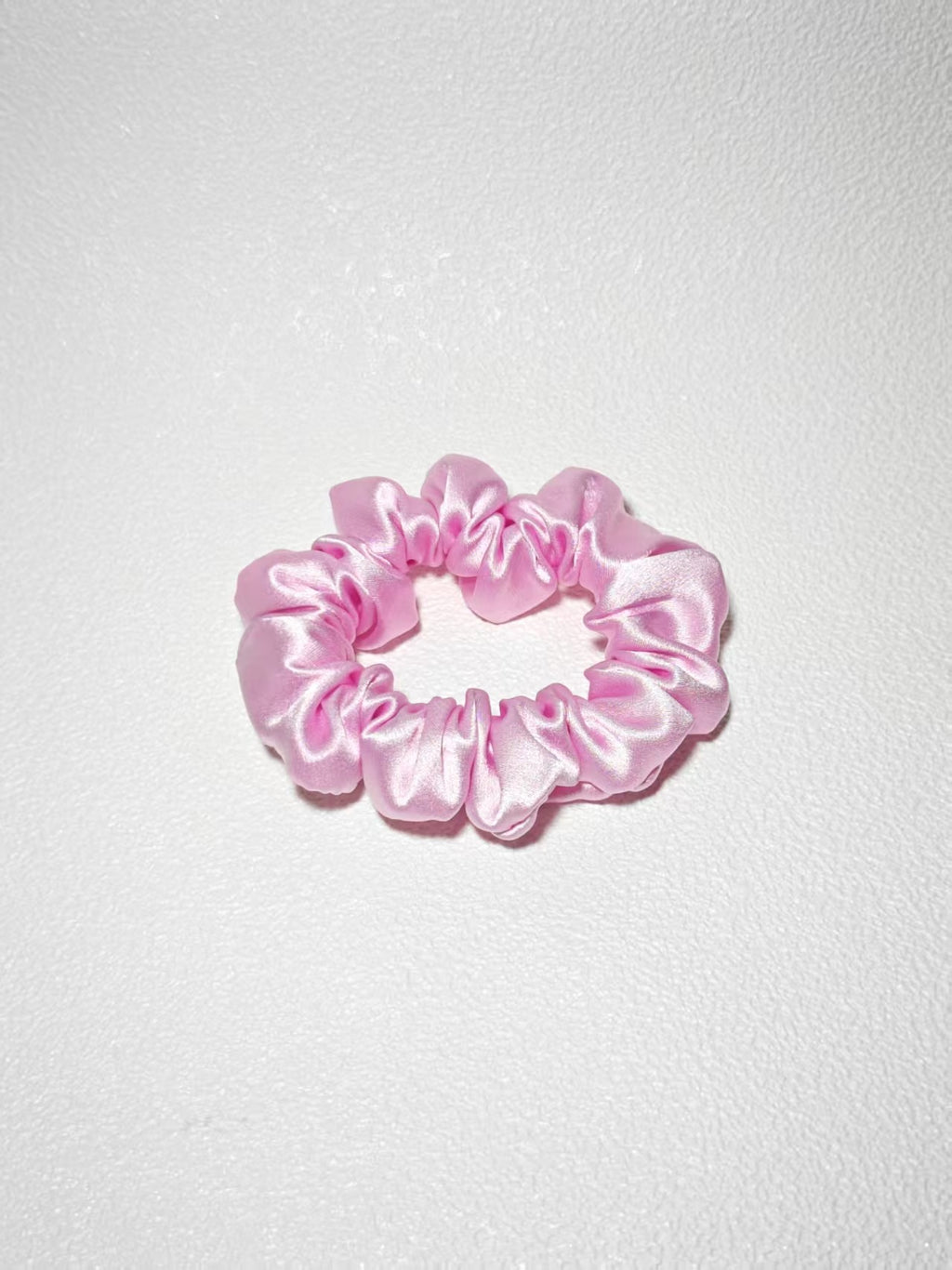 Noir Silk Scrunchie Small