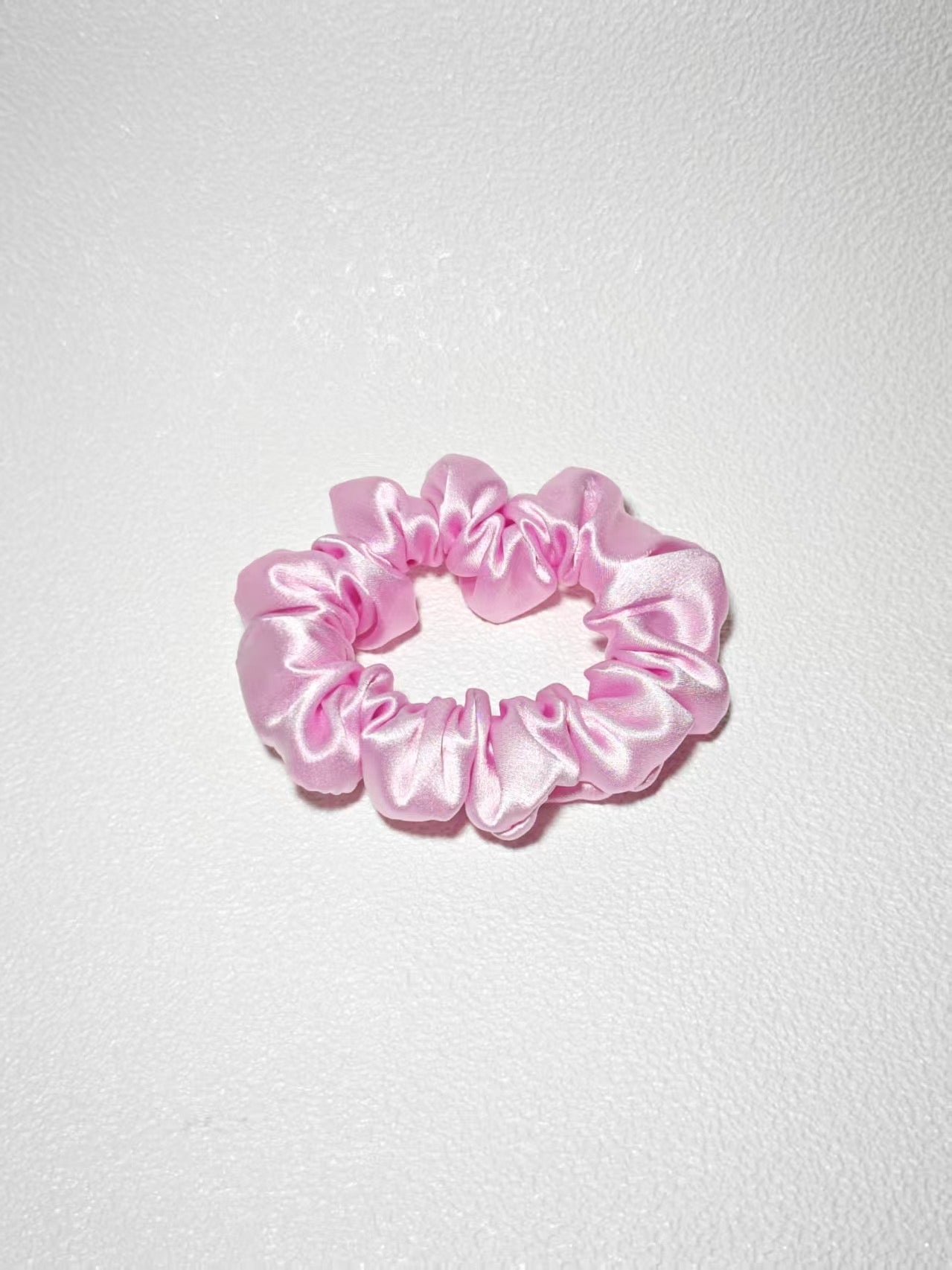 Noir Silk Scrunchie Small