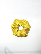 Noir Silk Scrunchie Medium