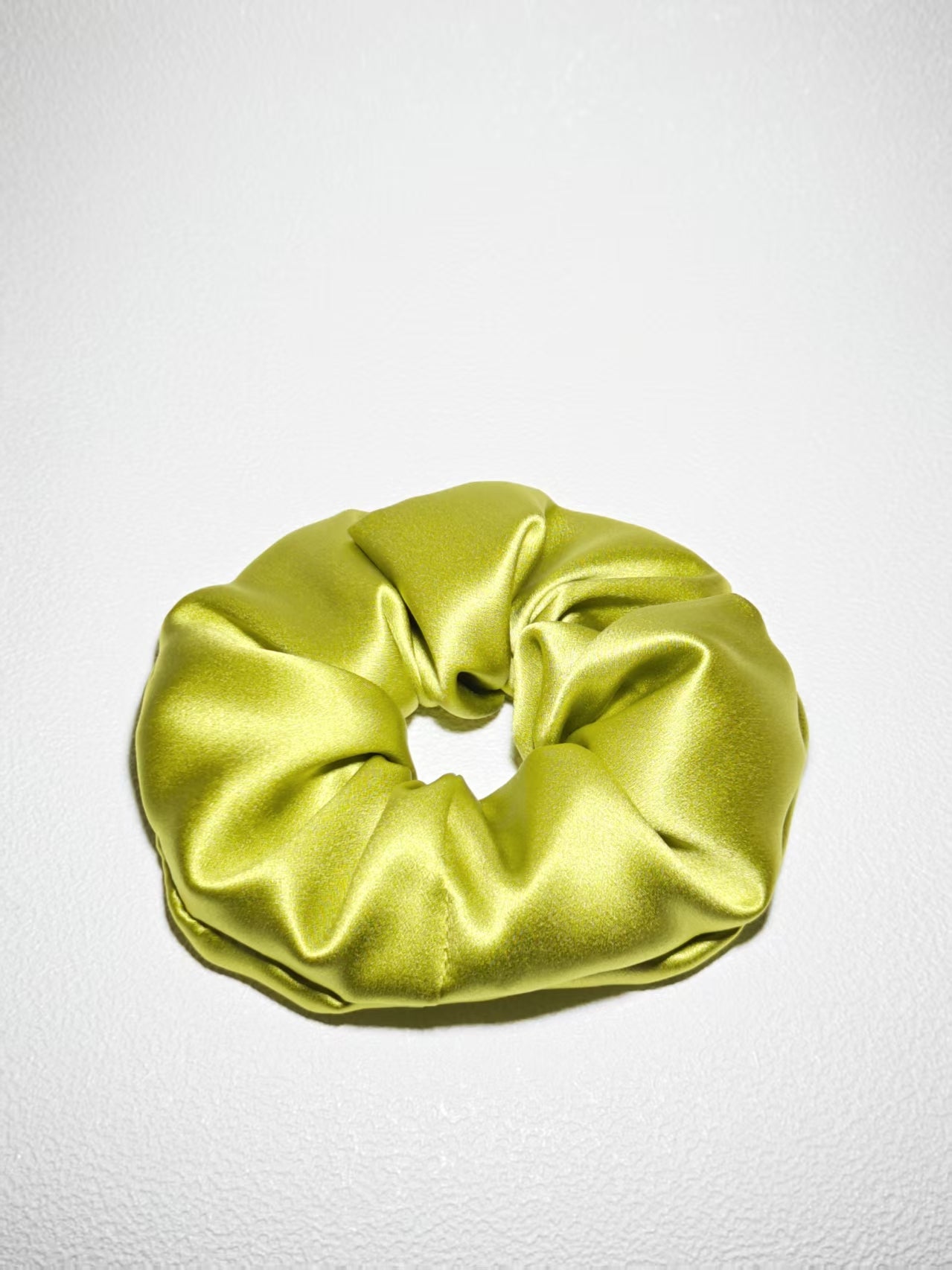 Noir Silk Scrunchie Medium