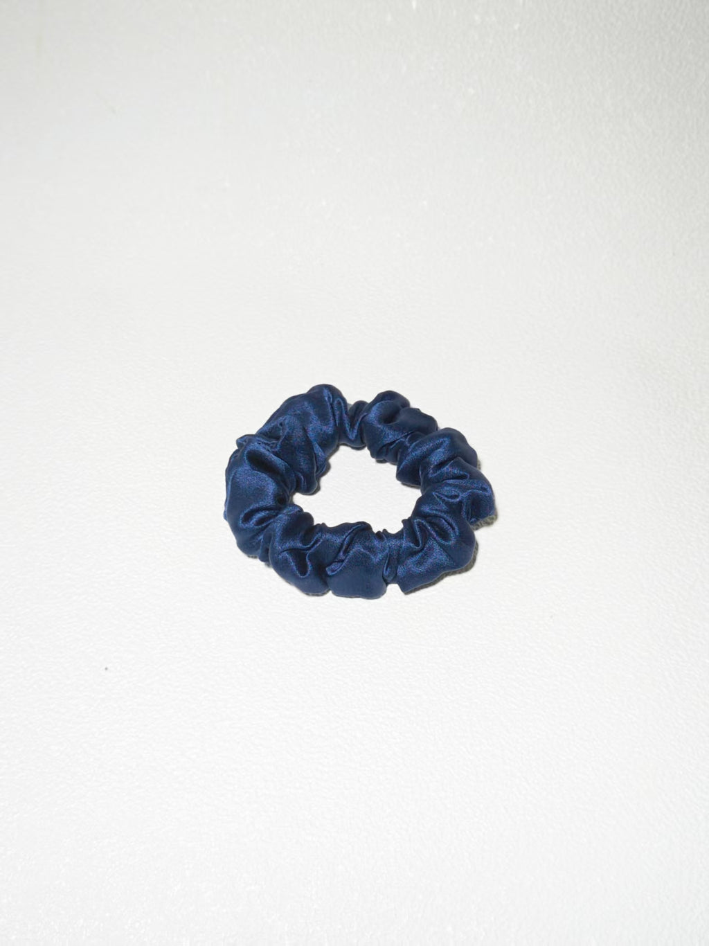 Noir Silk Scrunchie Small