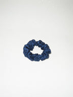 Noir Silk Scrunchie Small
