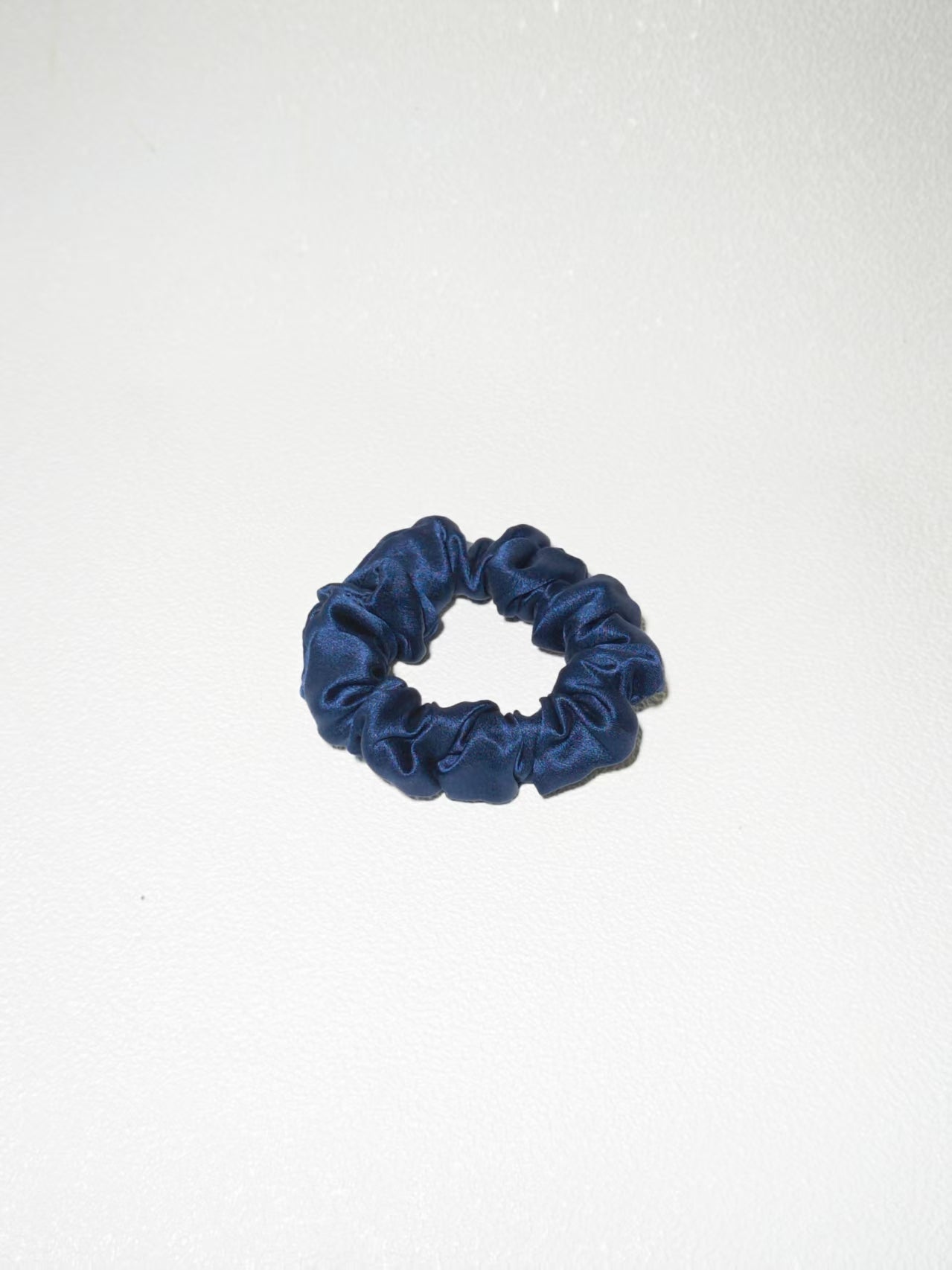 Noir Silk Scrunchie Small