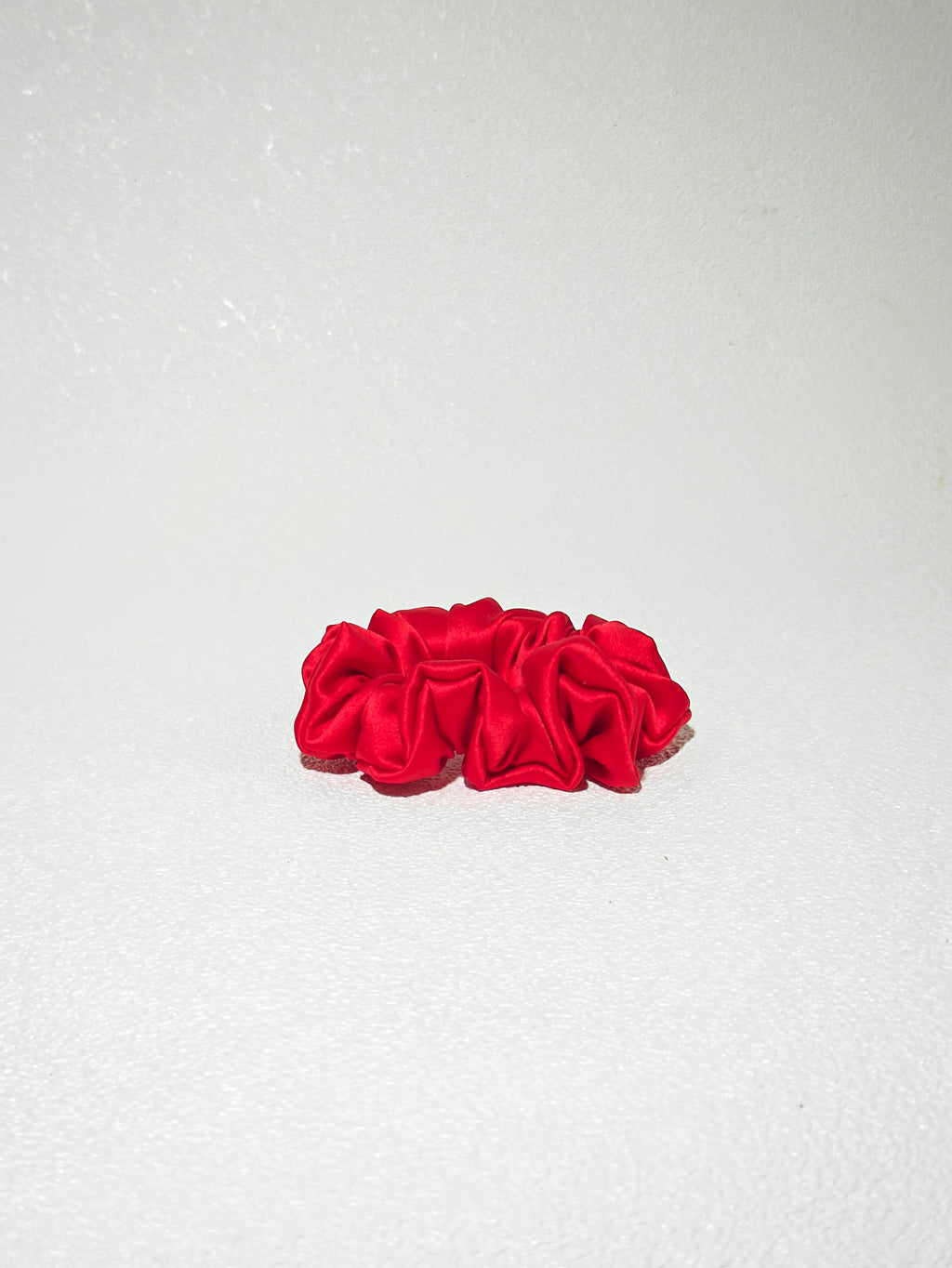 Noir Silk Scrunchie Small