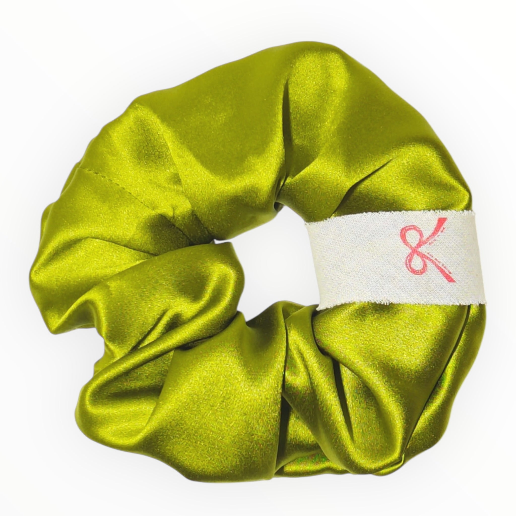 Noir Silk Scrunchie Medium