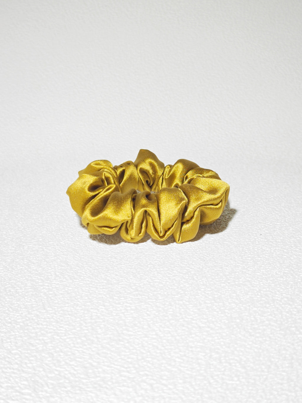 Noir Silk Scrunchie Small