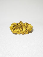 Noir Silk Scrunchie Small