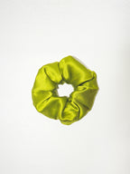 Noir Silk Scrunchie Medium