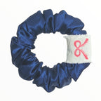 Noir Silk Scrunchie Small