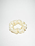 Noir Silk Scrunchie Small