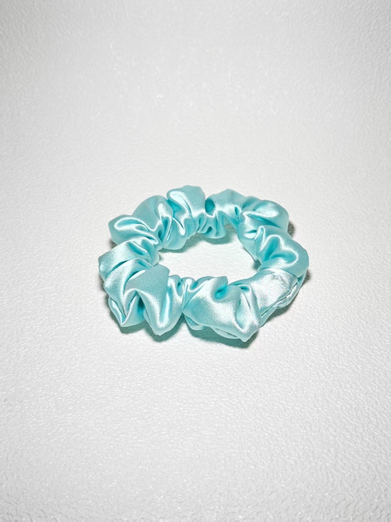 Noir Silk Scrunchie Small