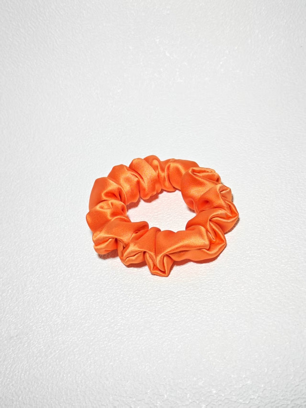 Noir Silk Scrunchie Small