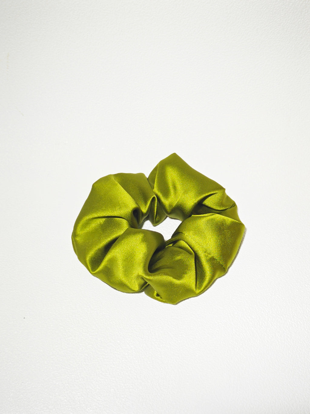 Noir Silk Scrunchie Medium