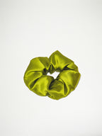 Noir Silk Scrunchie Medium