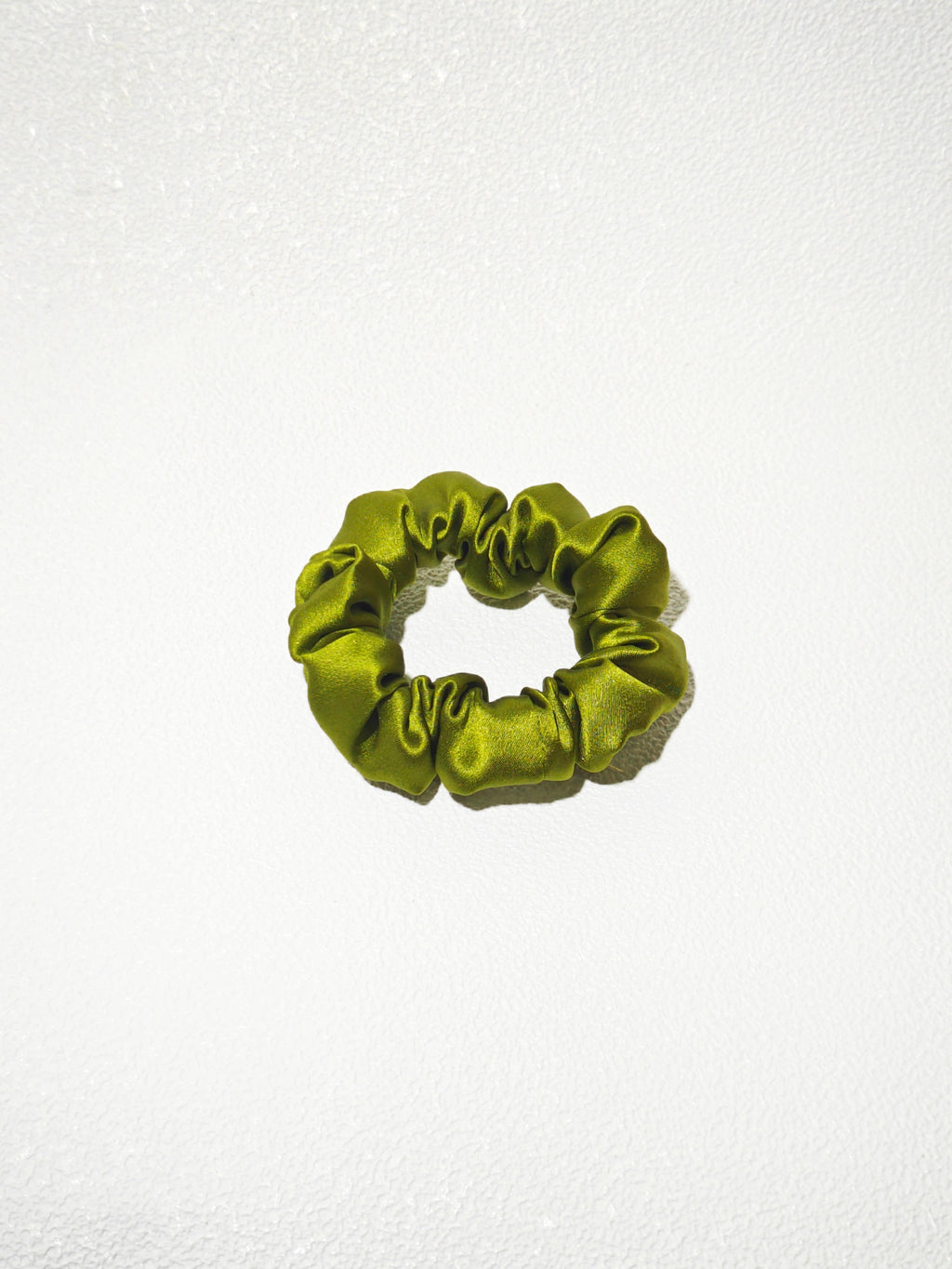 Noir Silk Scrunchie Small