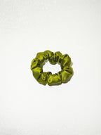 Noir Silk Scrunchie Small