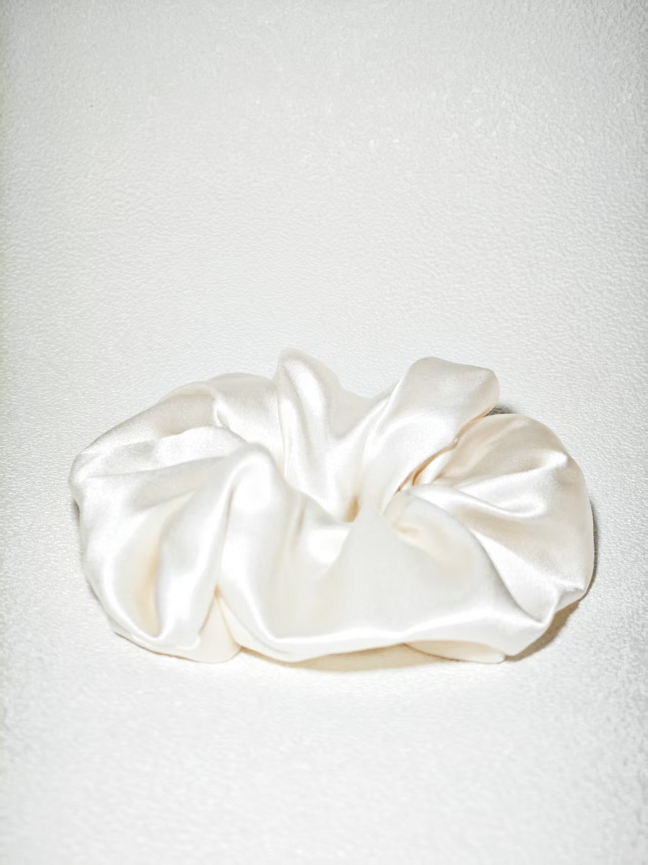 Noir Silk Scrunchie Medium