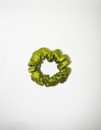 Noir Silk Scrunchie Small
