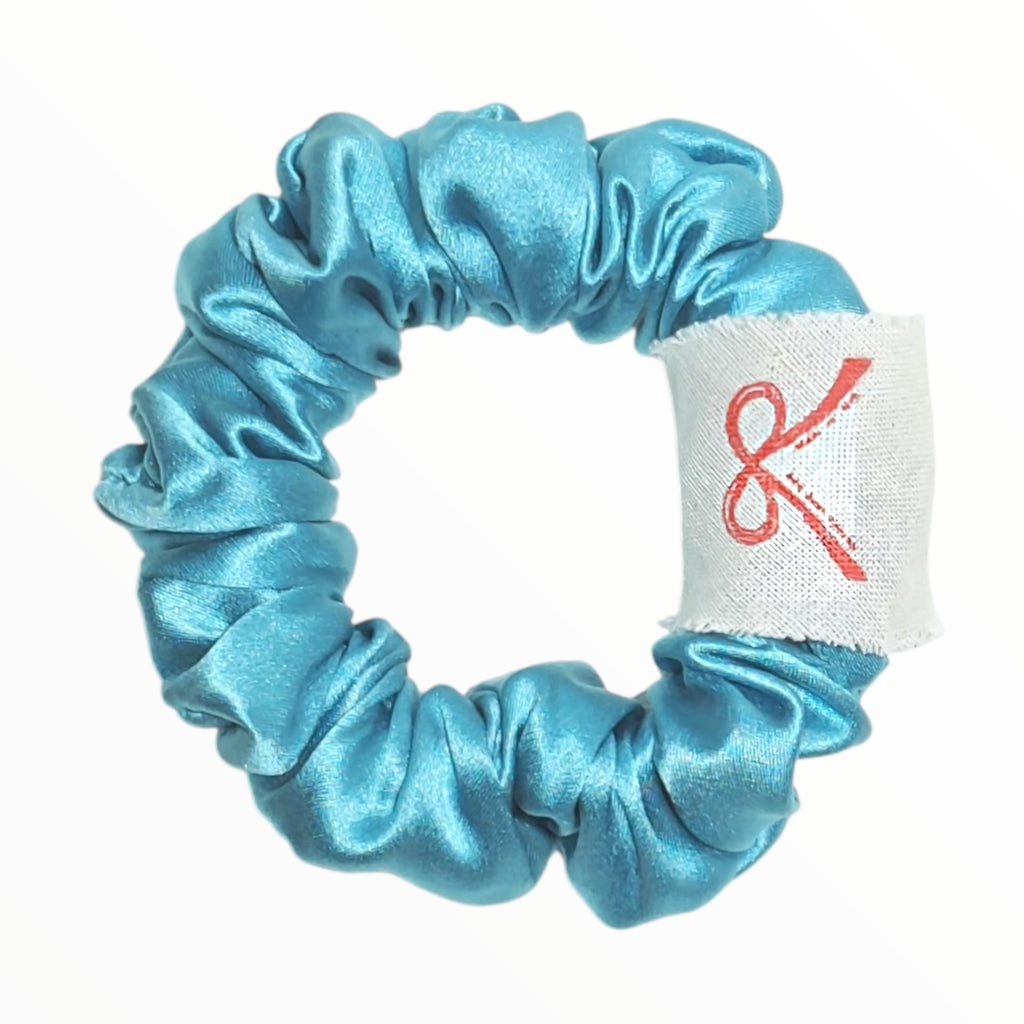 Noir Silk Scrunchie Small