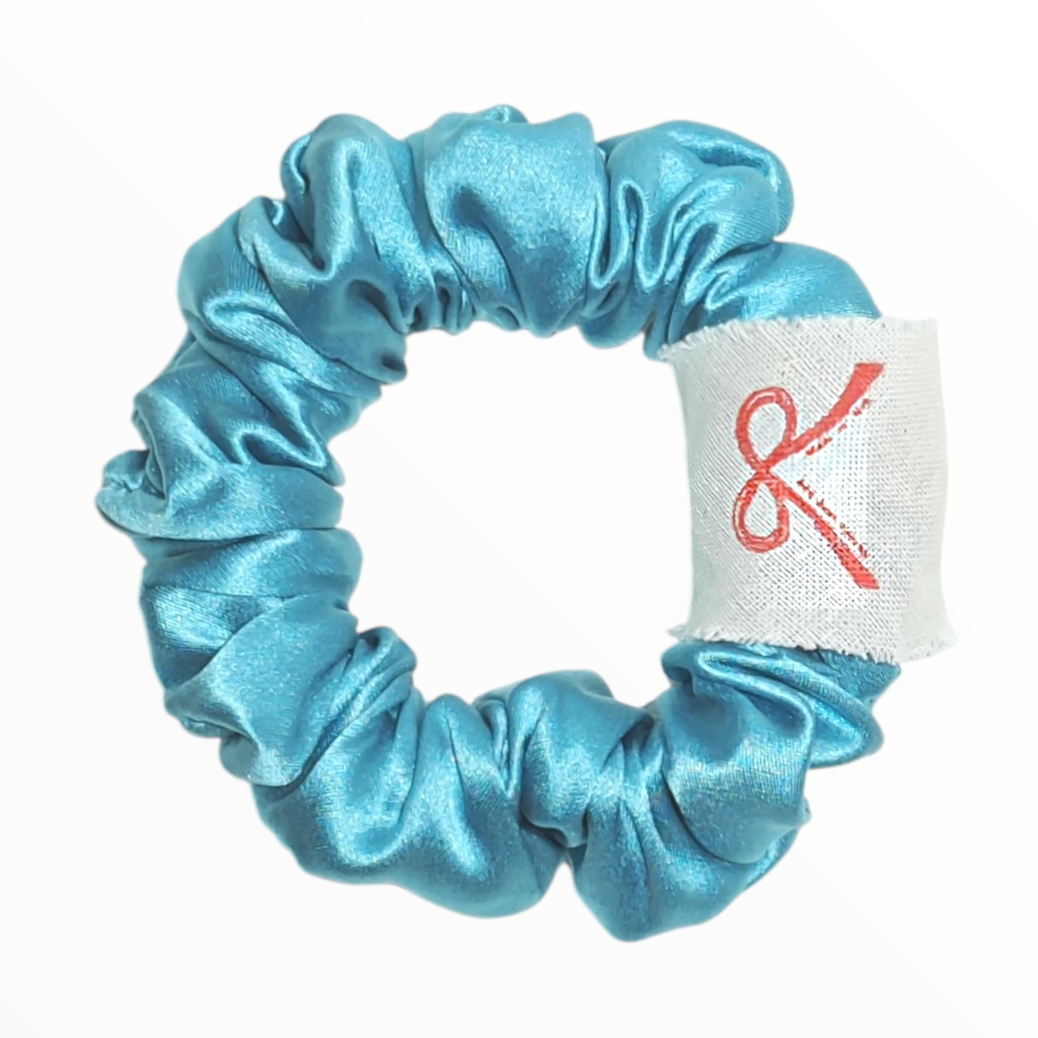 Noir Silk Scrunchie Small