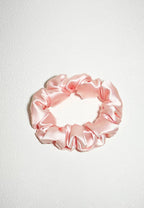 Noir Silk Scrunchie Small