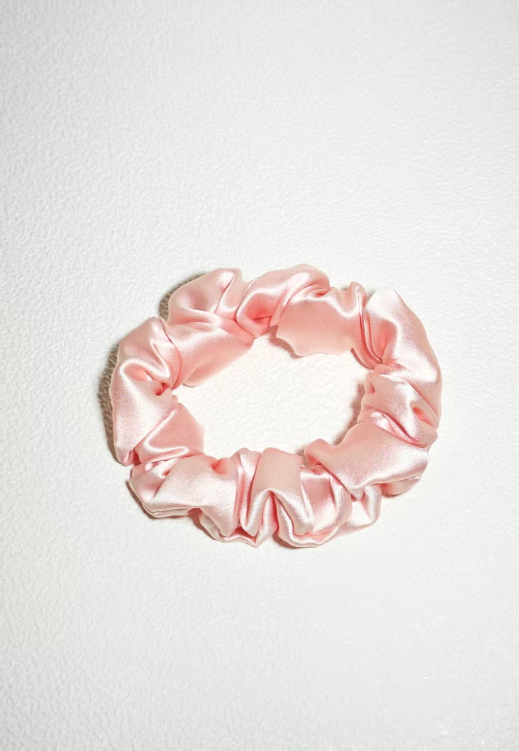 Noir Silk Scrunchie Small