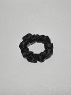 Noir Silk Scrunchie Small