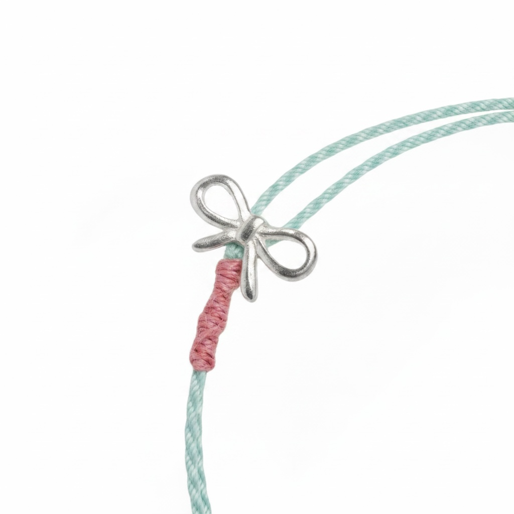 Whisper Bow Silver Bracelet