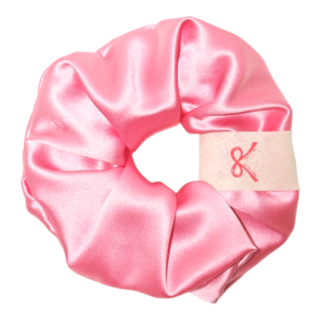Noir Silk Scrunchie Medium