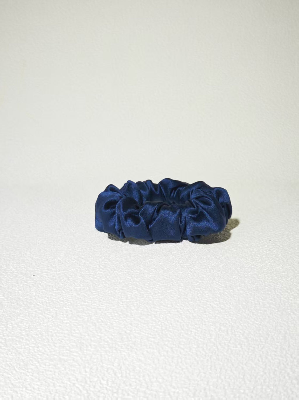 Noir Silk Scrunchie Small