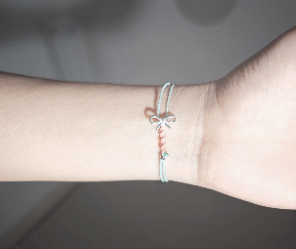 Whisper Bow Silver Bracelet