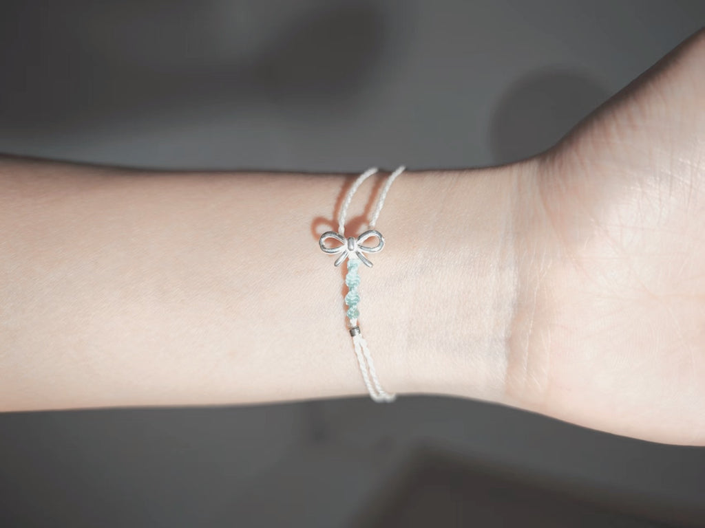 Whisper Bow Silver Bracelet