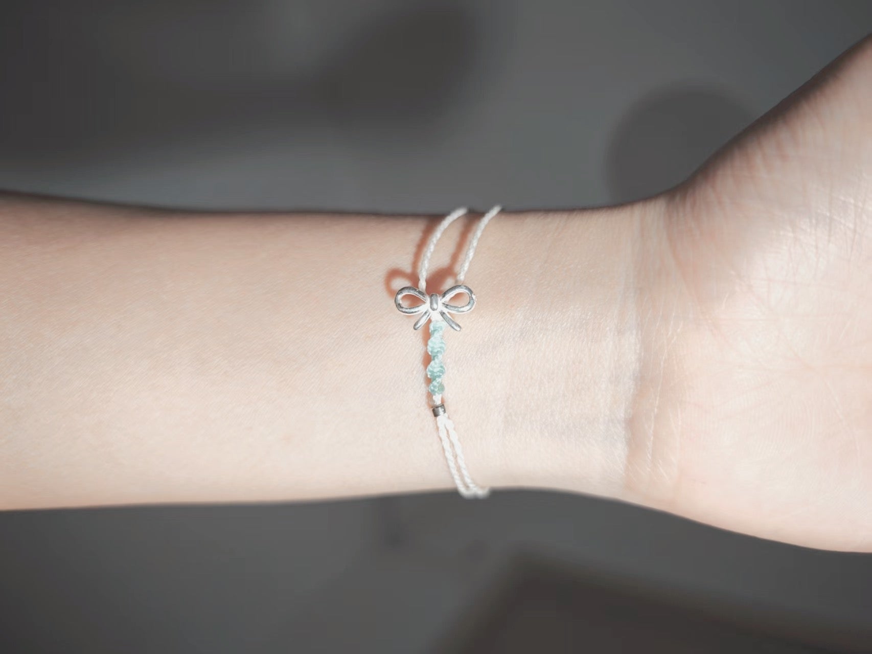 Whisper Bow Silver Bracelet