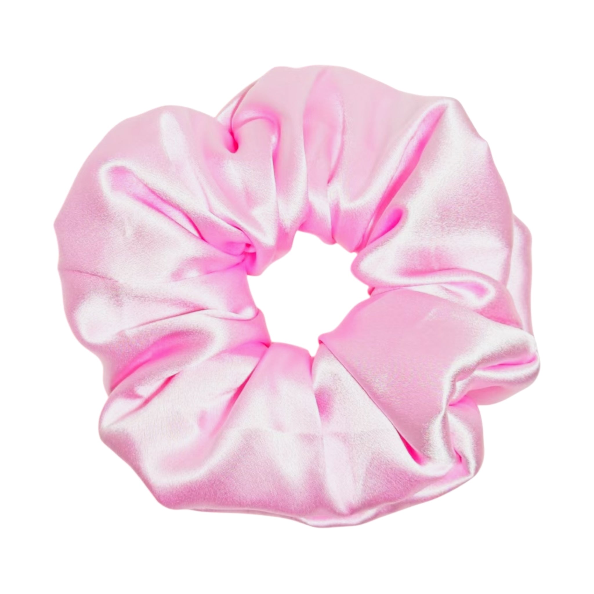 Noir Silk Scrunchie Medium