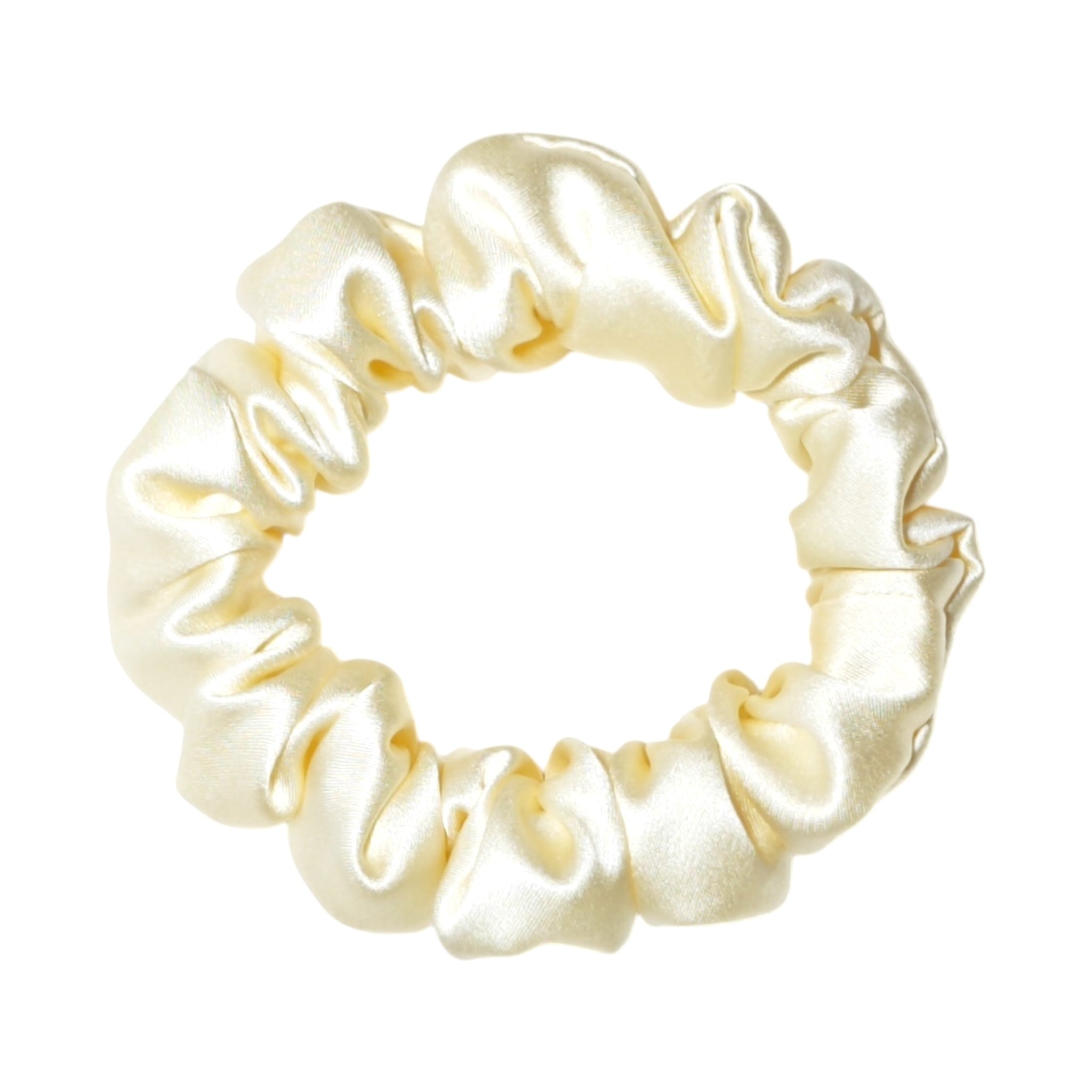 Noir Silk Scrunchie Small