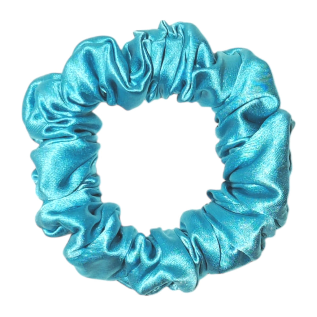 Noir Silk Scrunchie Small
