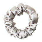 Noir Silk Scrunchie Small