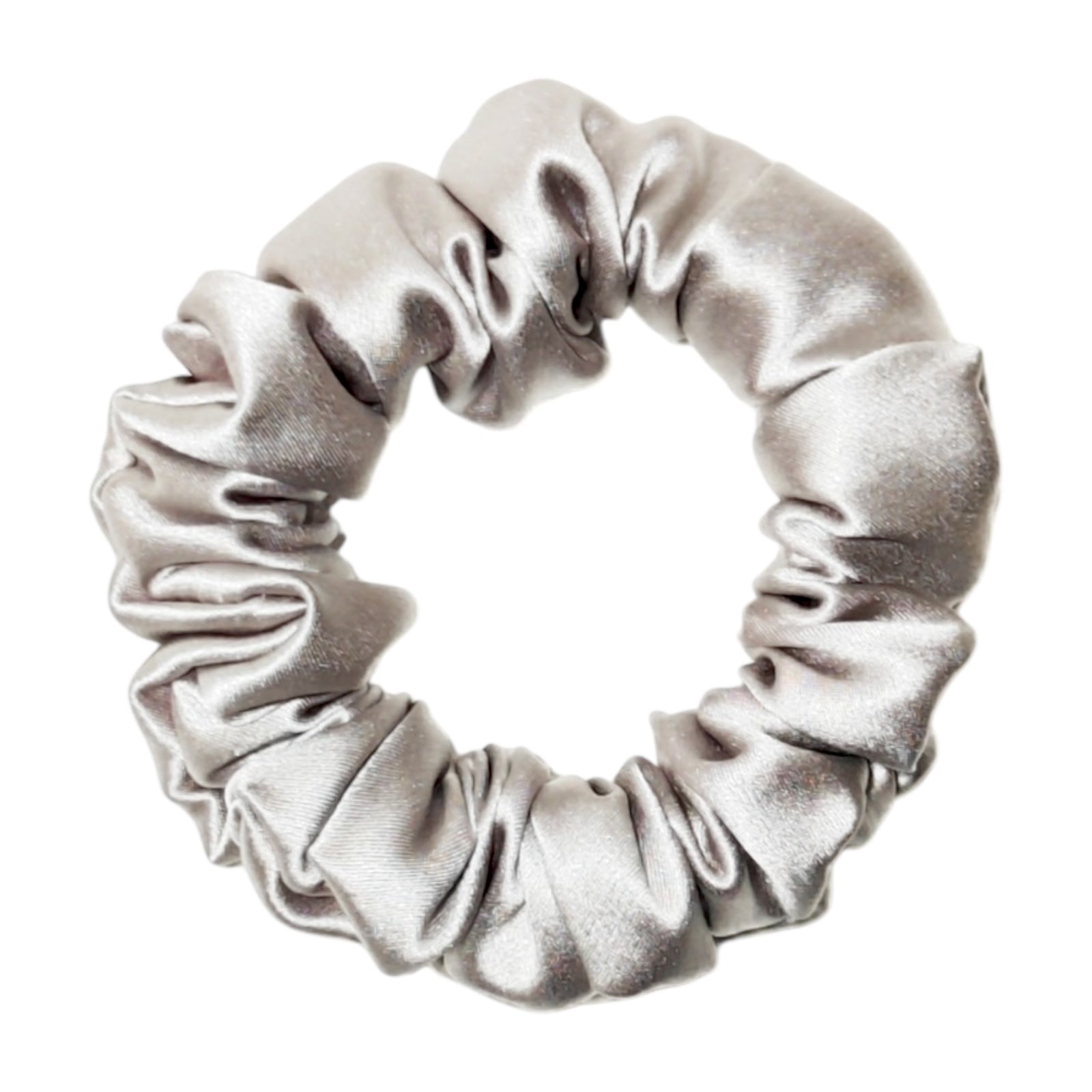 Noir Silk Scrunchie Small